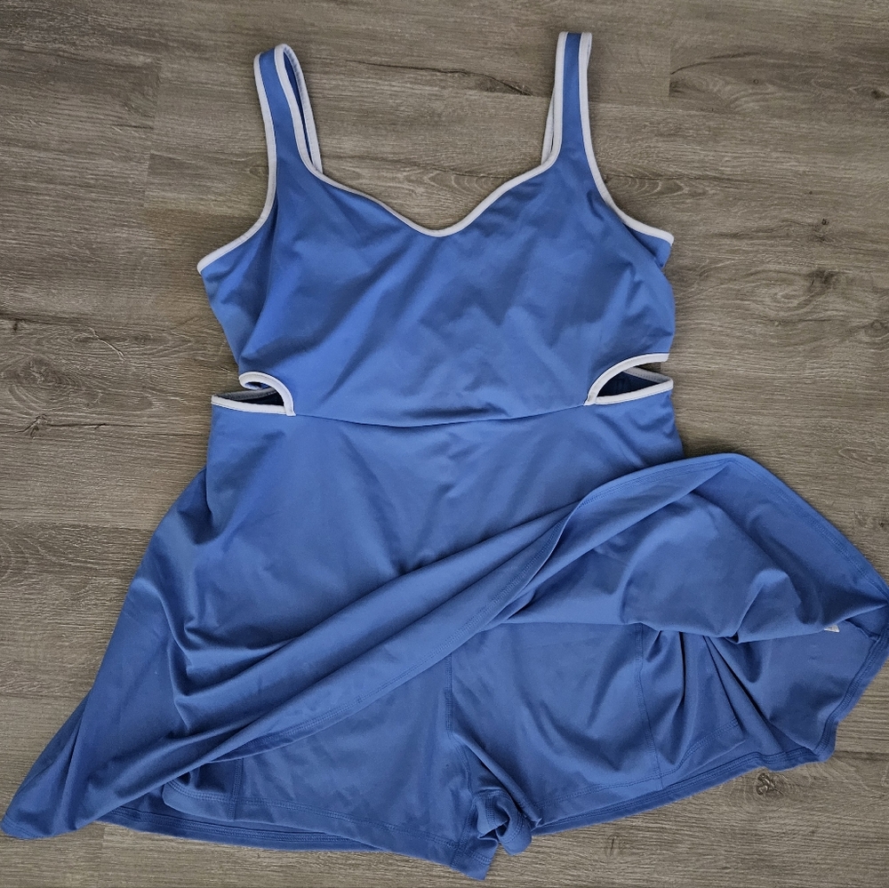 Old Navy Active PowerSoft go dry athletic dress XL blue